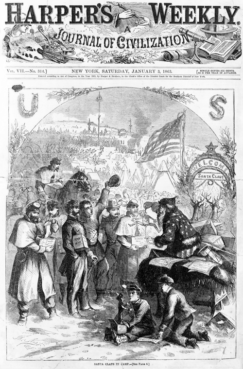 Ilustração de Papai Noel de 1863